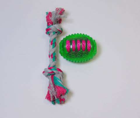 Adog Football & Free 12" Dog Rope Toy